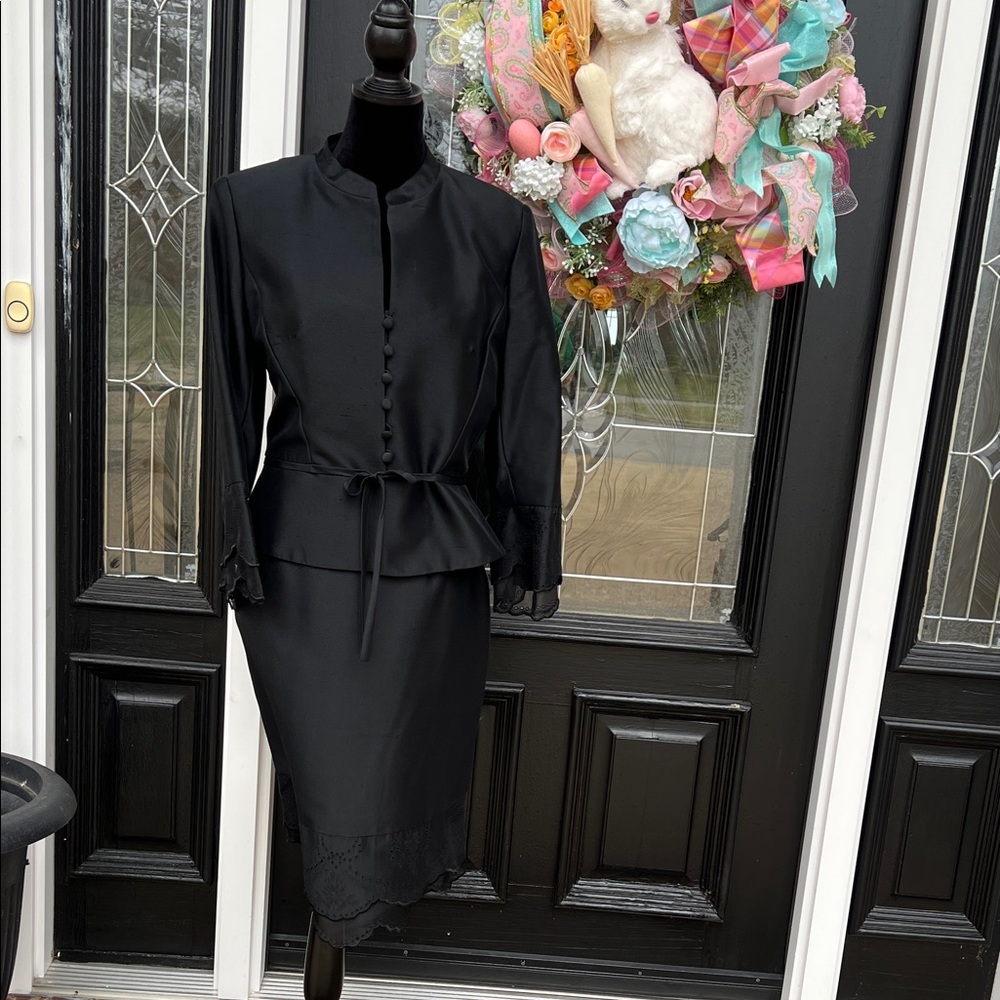 🖤Kay Unger Silk Suit🖤